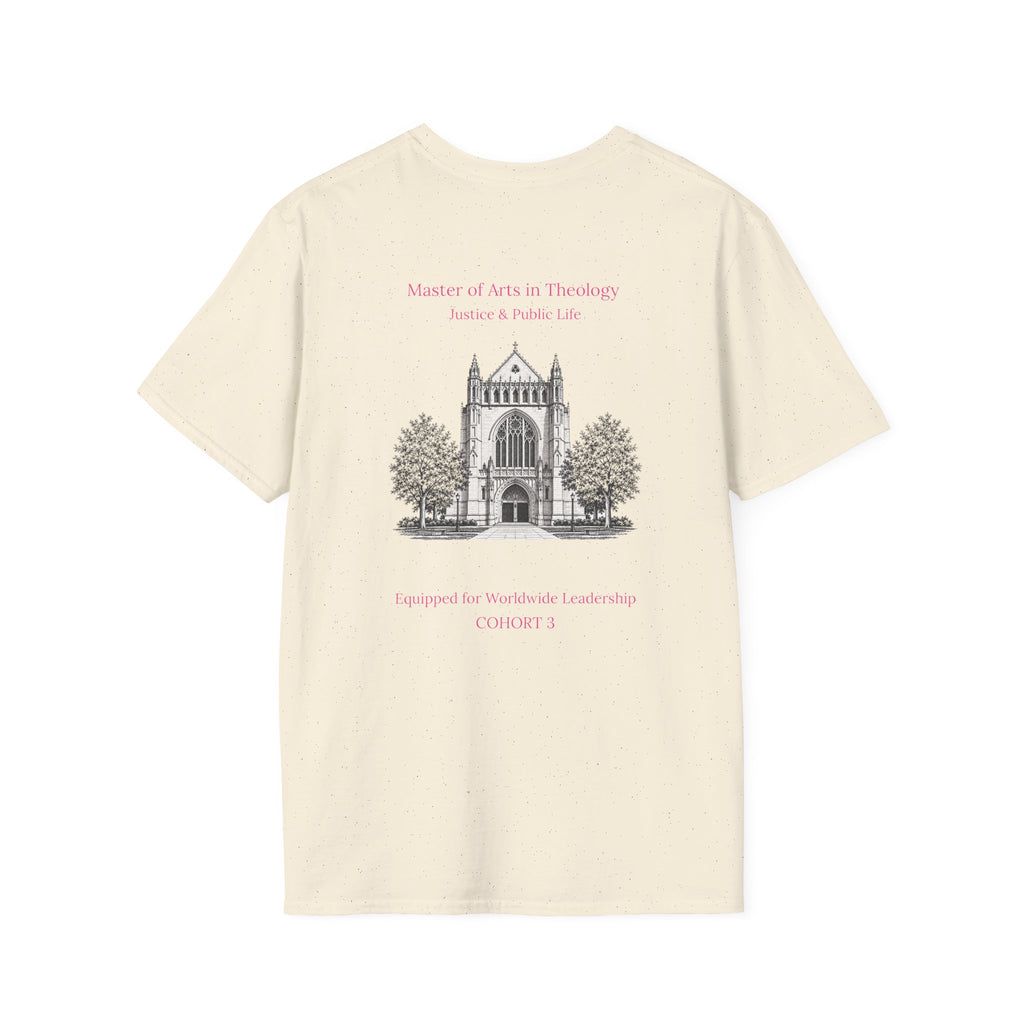 Princeton Theological Seminary Class of 2027 T-Shirt (Pink Lettering for AKA's)