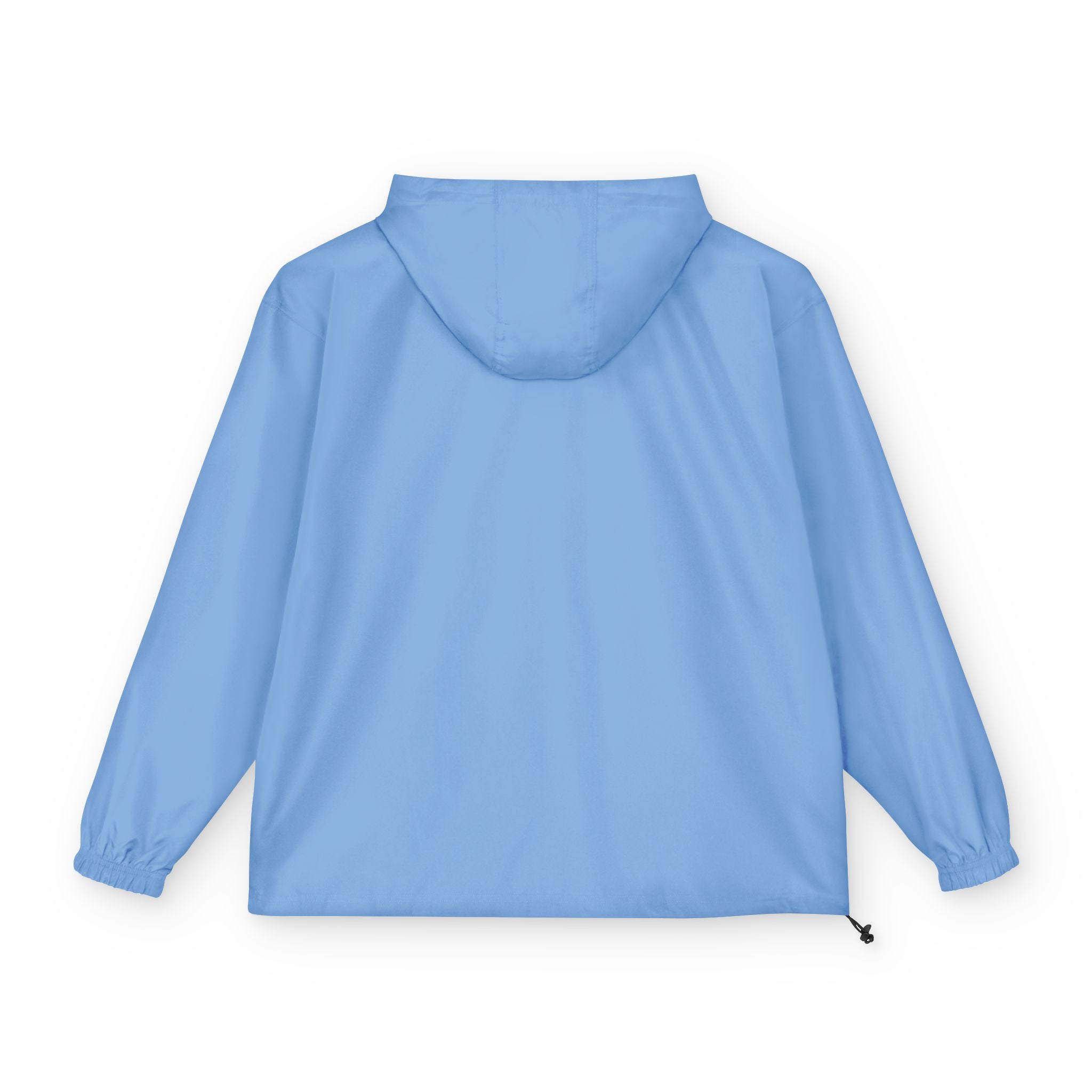 Packable Anorak Jacket — Light Blue Sheep Logo Windbreaker