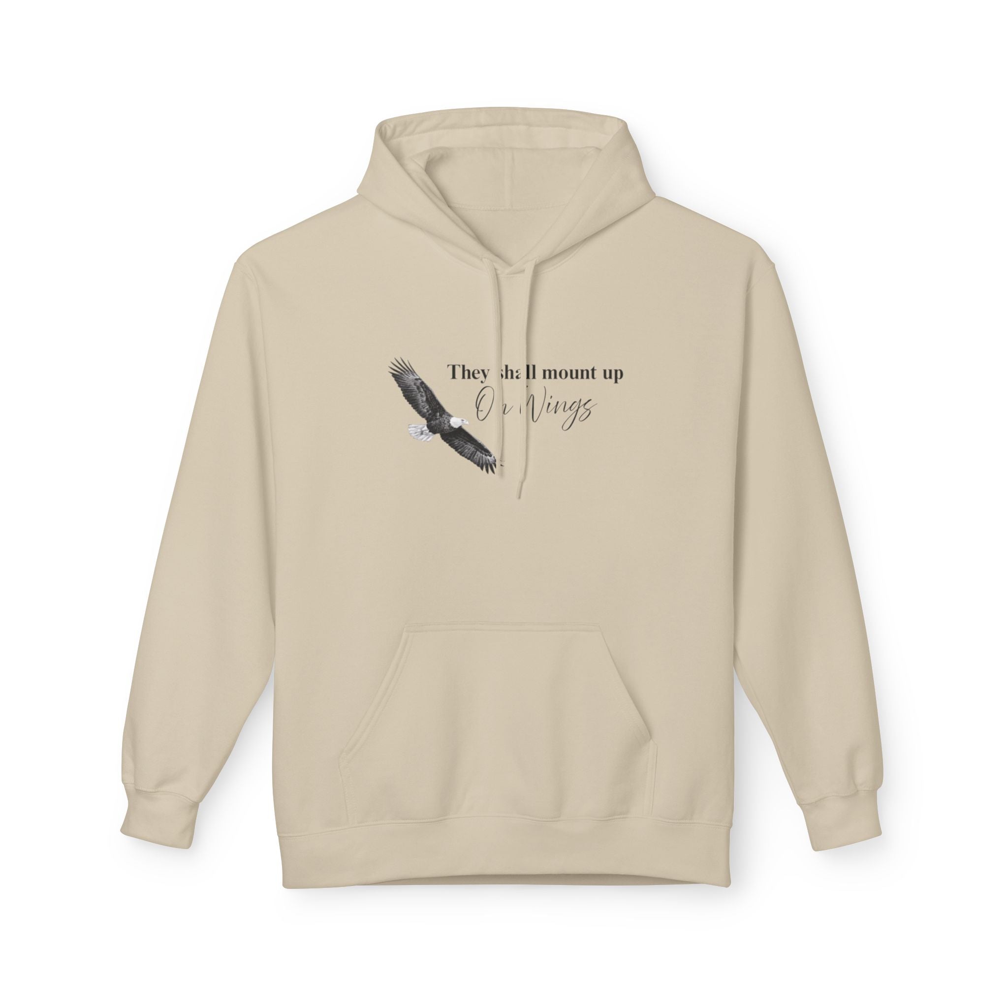 Soaring Eagle Hoodie - "They Shall Mount Up…” Inspirational Minimalist Pullover