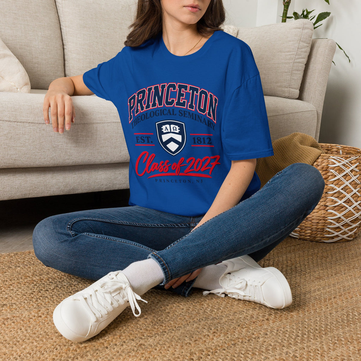 Princeton Class Shirt_Unisex Softstyle with Shield Logo