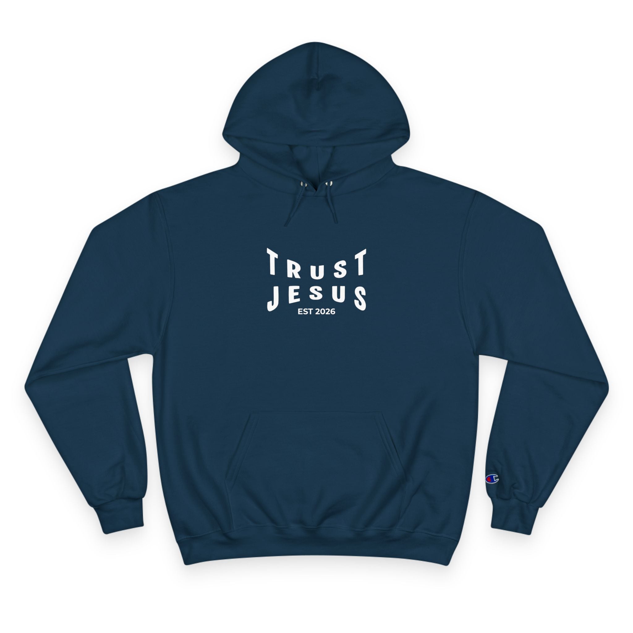 Trust Jesus Hoodie — Faith-Based Christian Pullover (EST 2026)