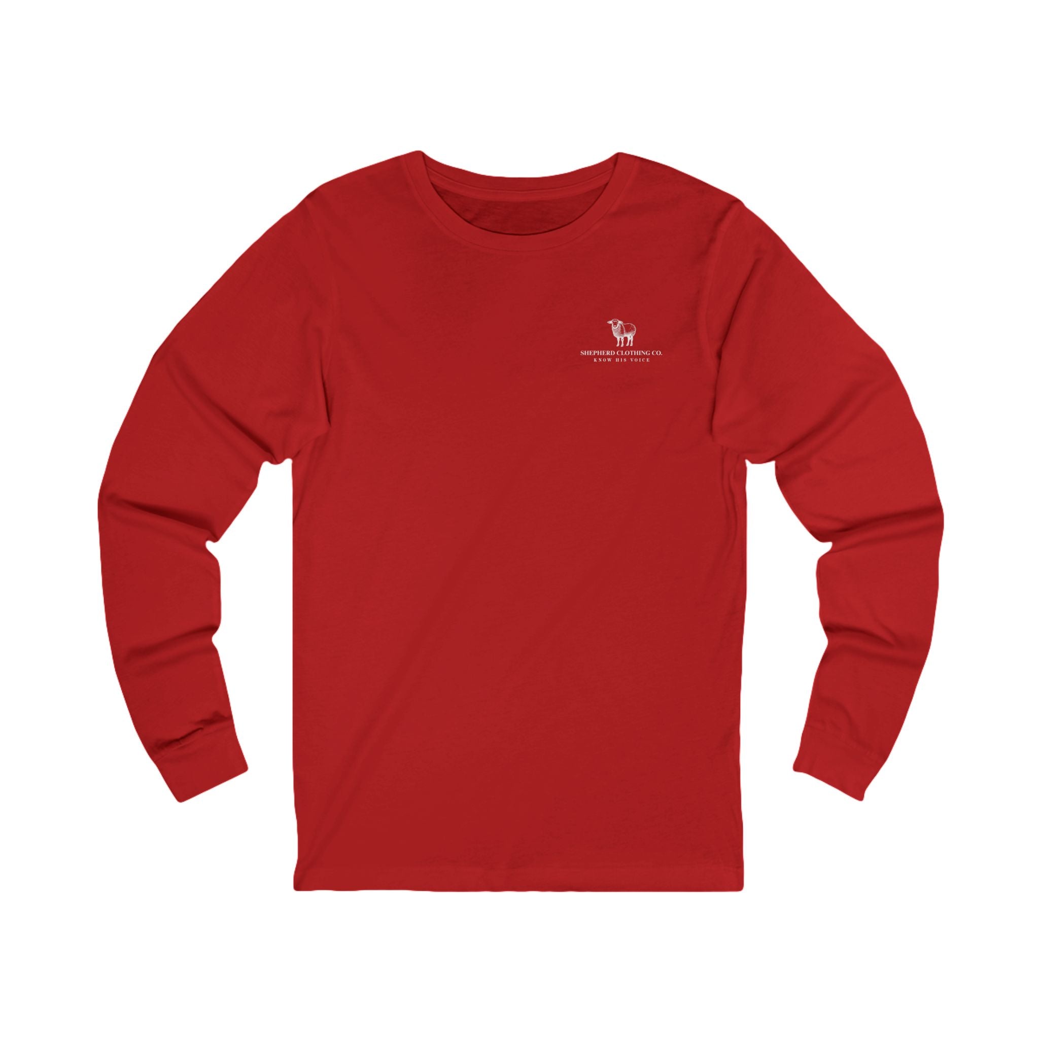 Long Sleeve Tee — 'Romans 8:28' Inspirational Christian Bible Verse Shirt