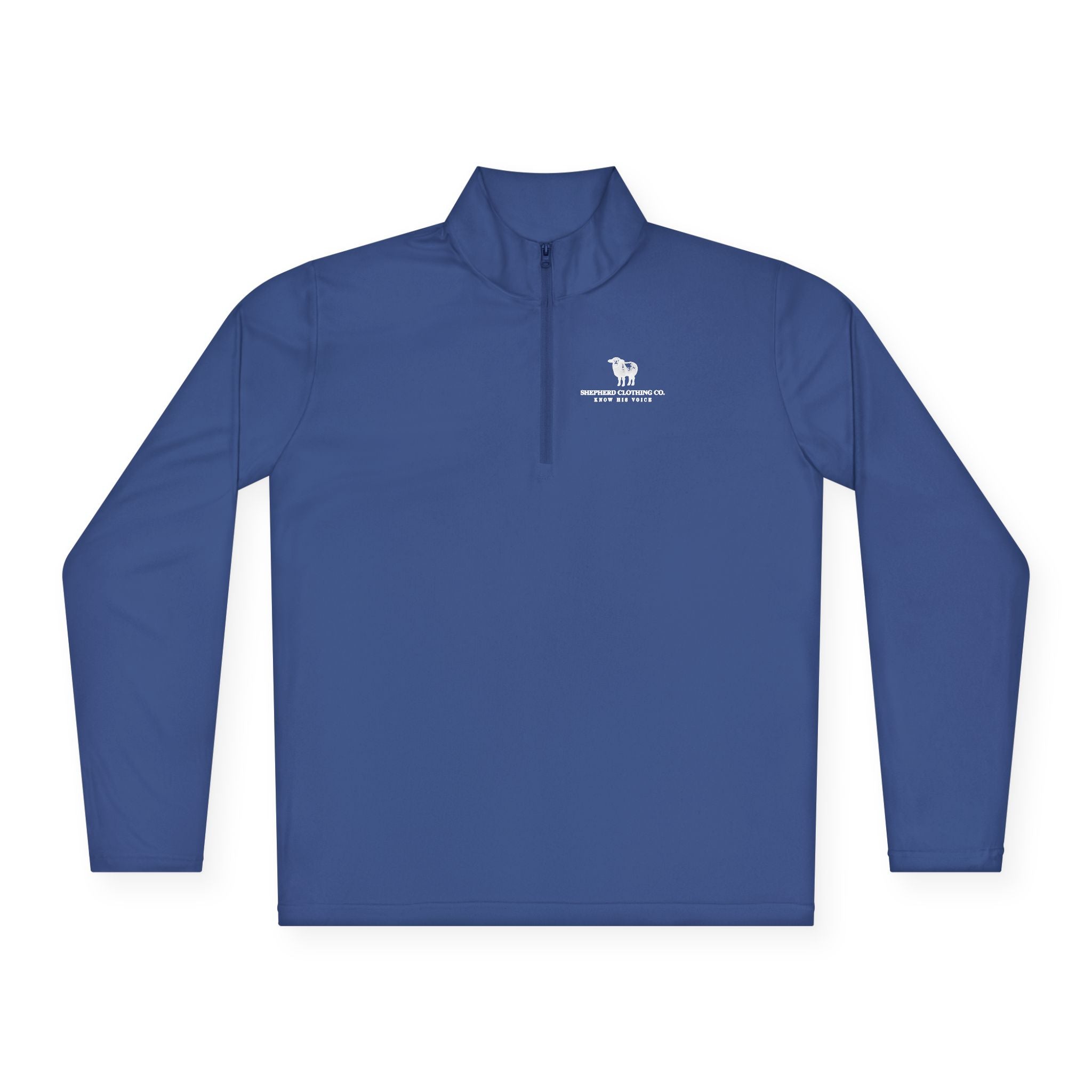Quarter-Zip Pullover — Minimalist State Silhouette Chest Logo
