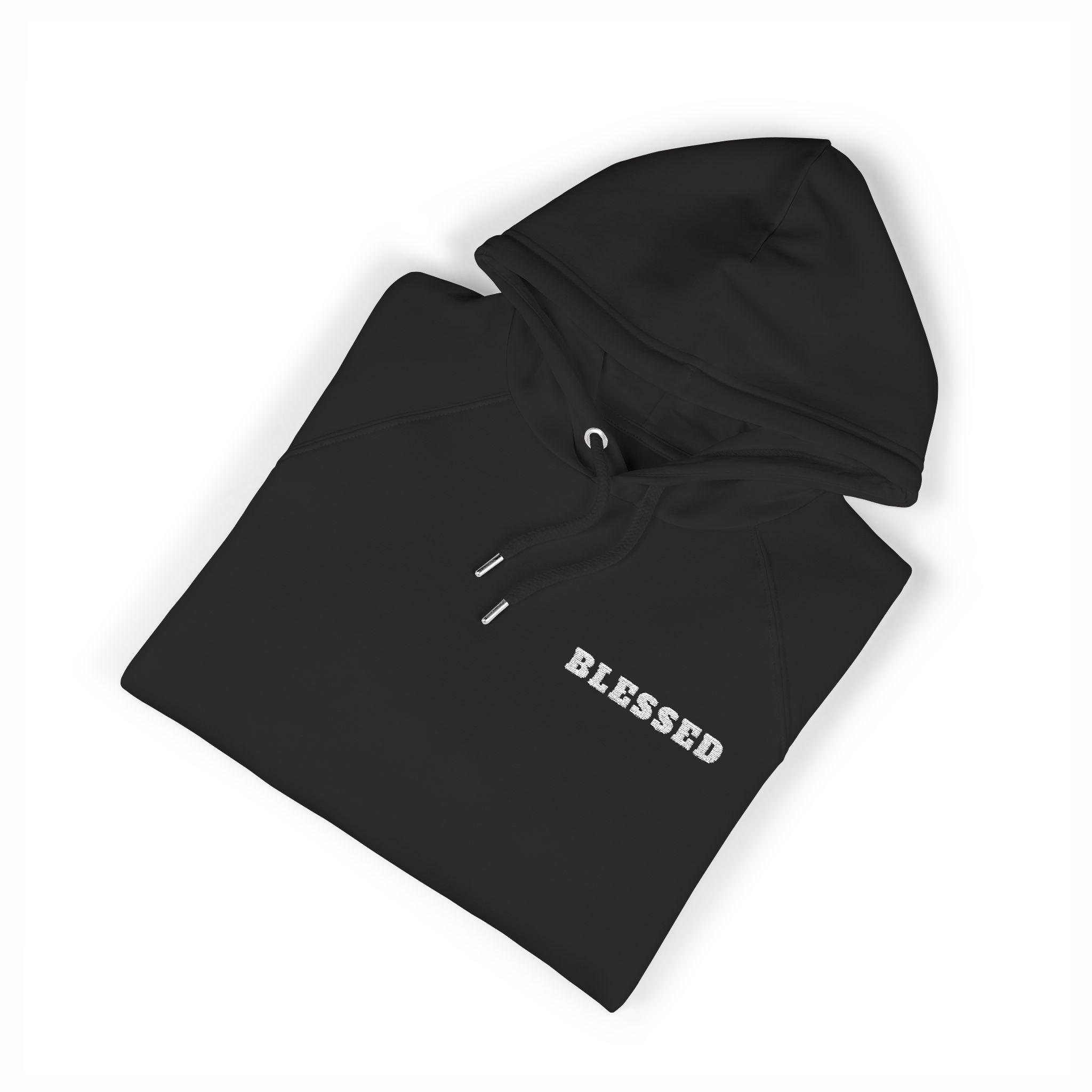 Blessed Embroidered Hoodie — Eco Raglan Pullover