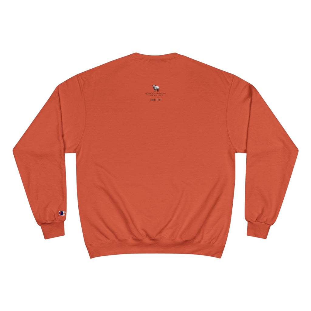 My Sheep Sweatshirt — Christian Mountain Crewneck (John 10:4)