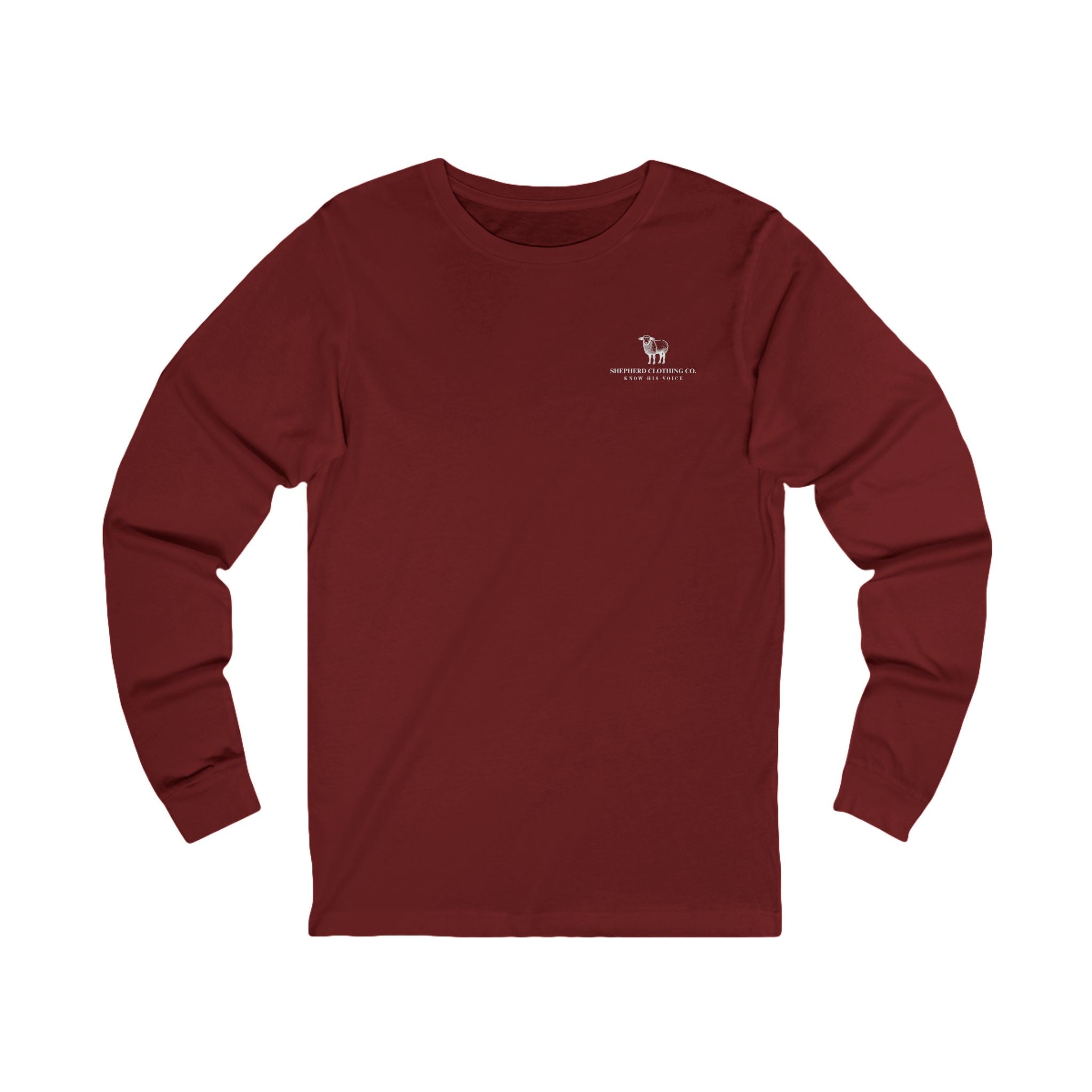 Long Sleeve Tee — 'Romans 8:28' Inspirational Christian Bible Verse Shirt