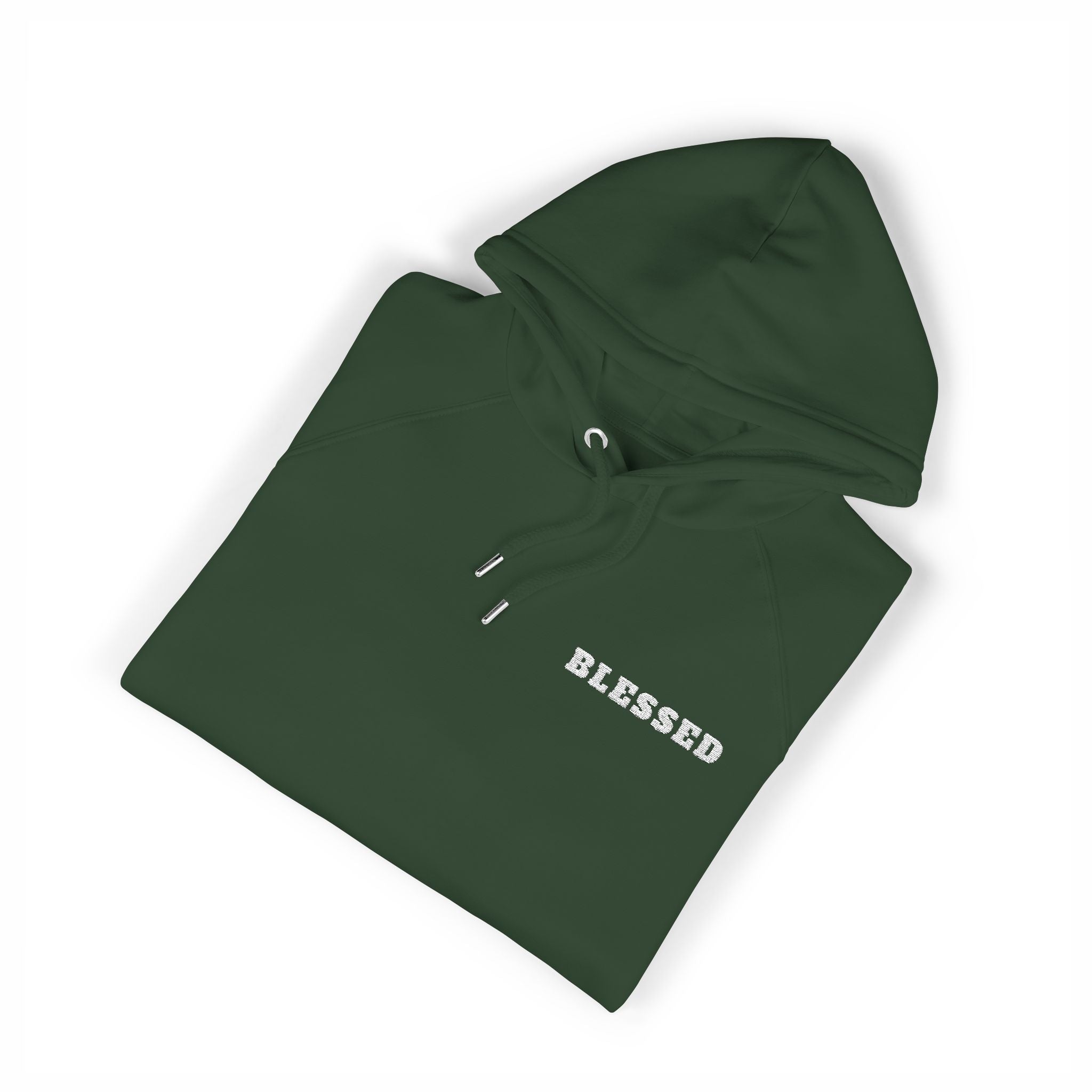 Blessed Embroidered Hoodie — Eco Raglan Pullover