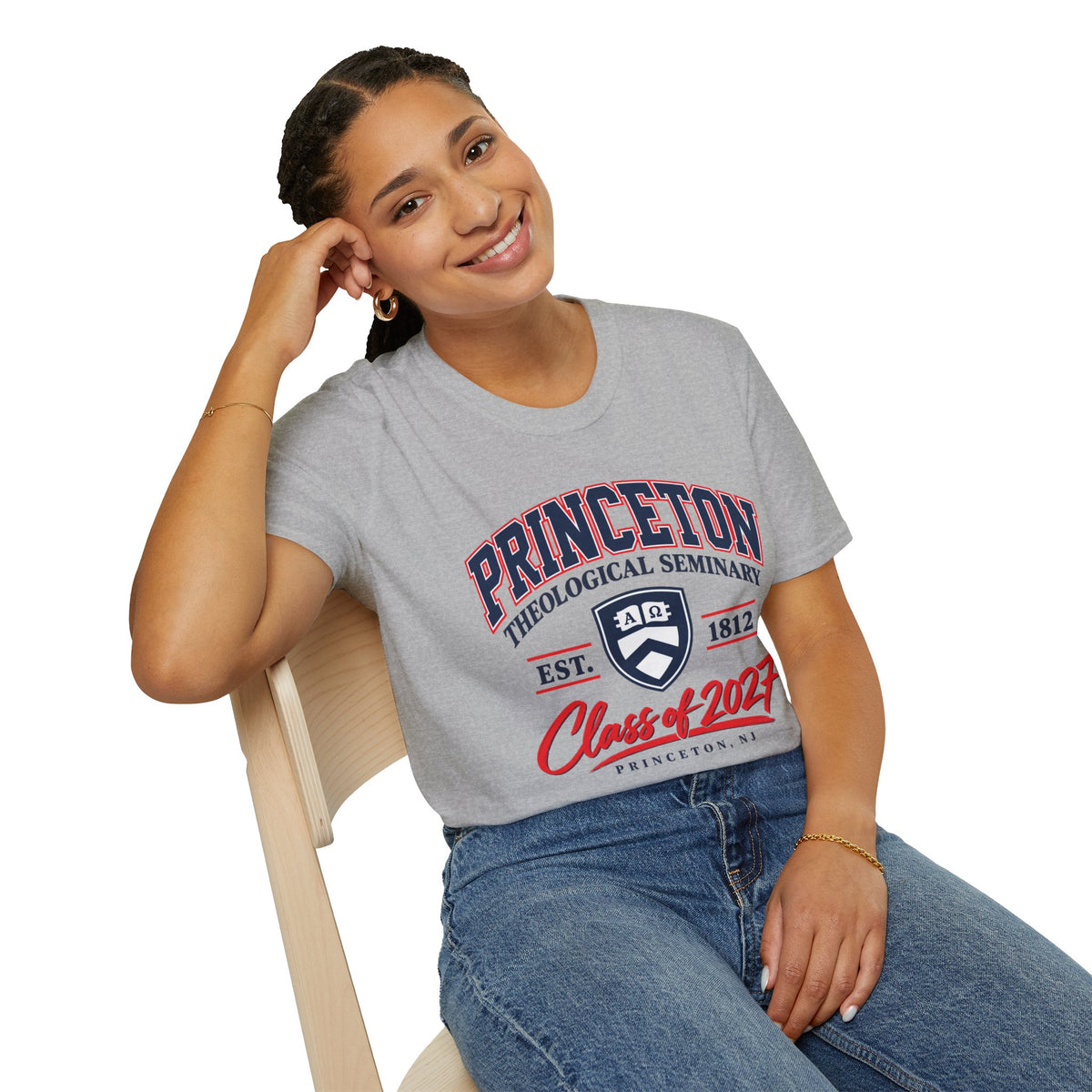 Princeton Class Shirt_Unisex Softstyle with Shield Logo