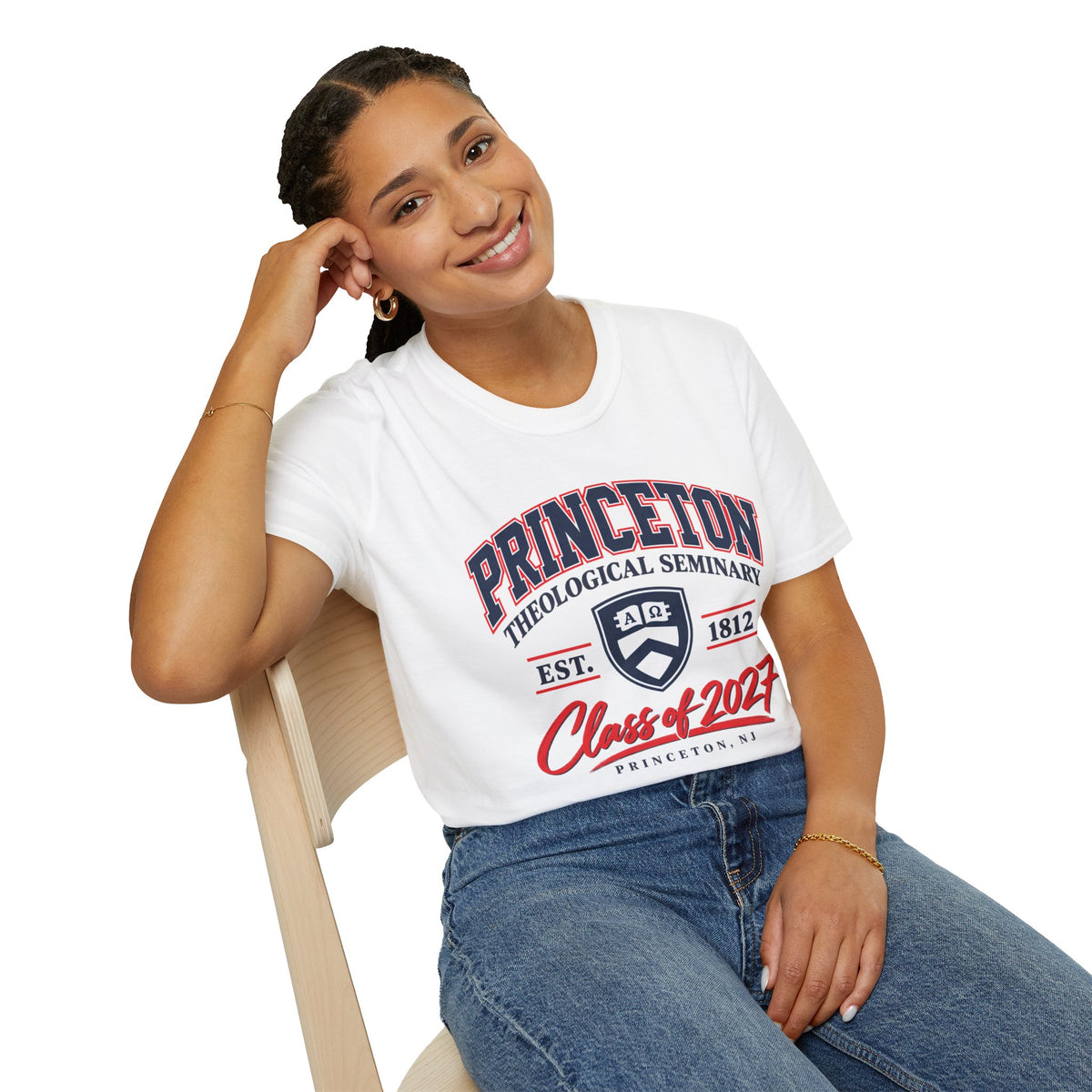 Princeton Class Shirt_Unisex Softstyle with Shield Logo