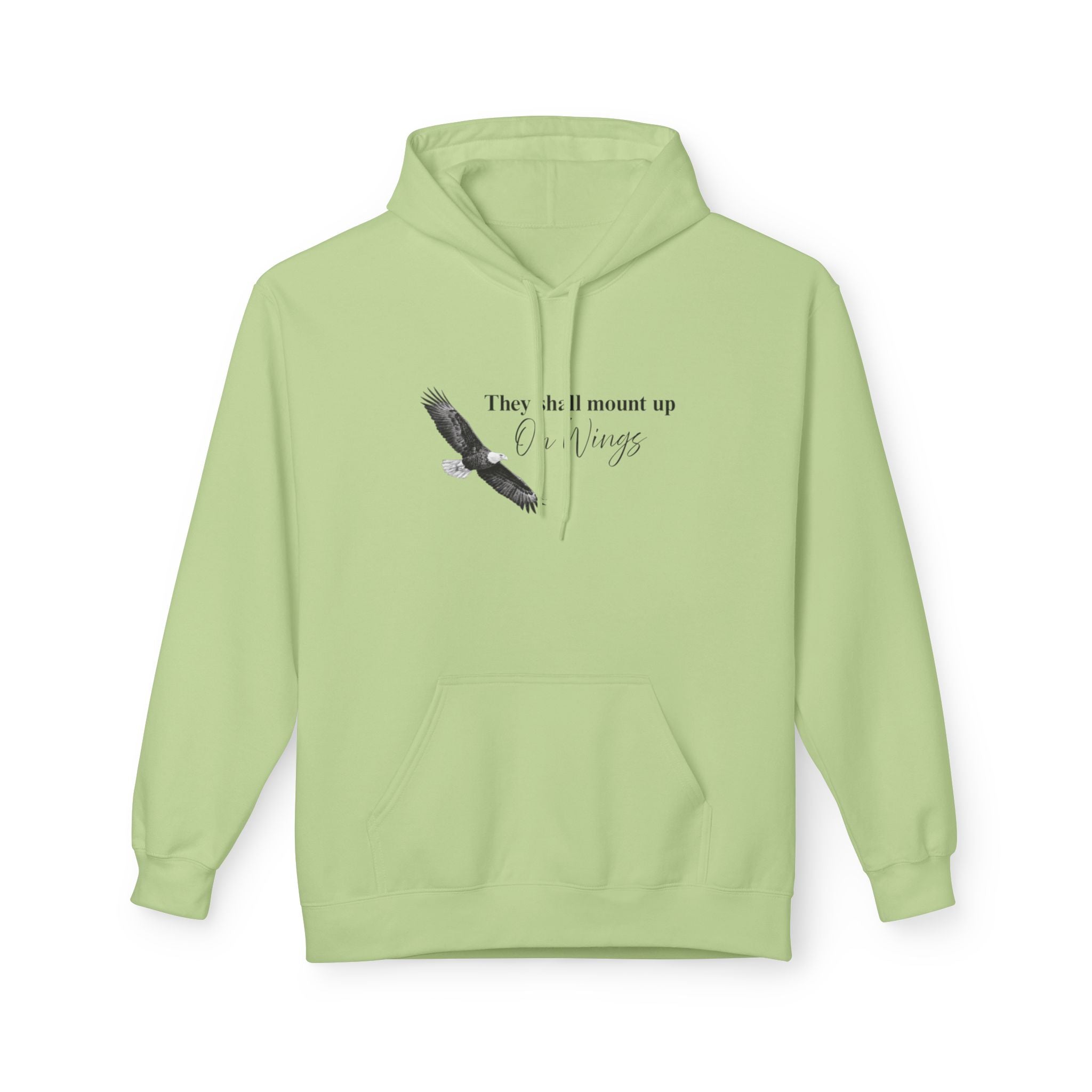 Soaring Eagle Hoodie - "They Shall Mount Up…” Inspirational Minimalist Pullover