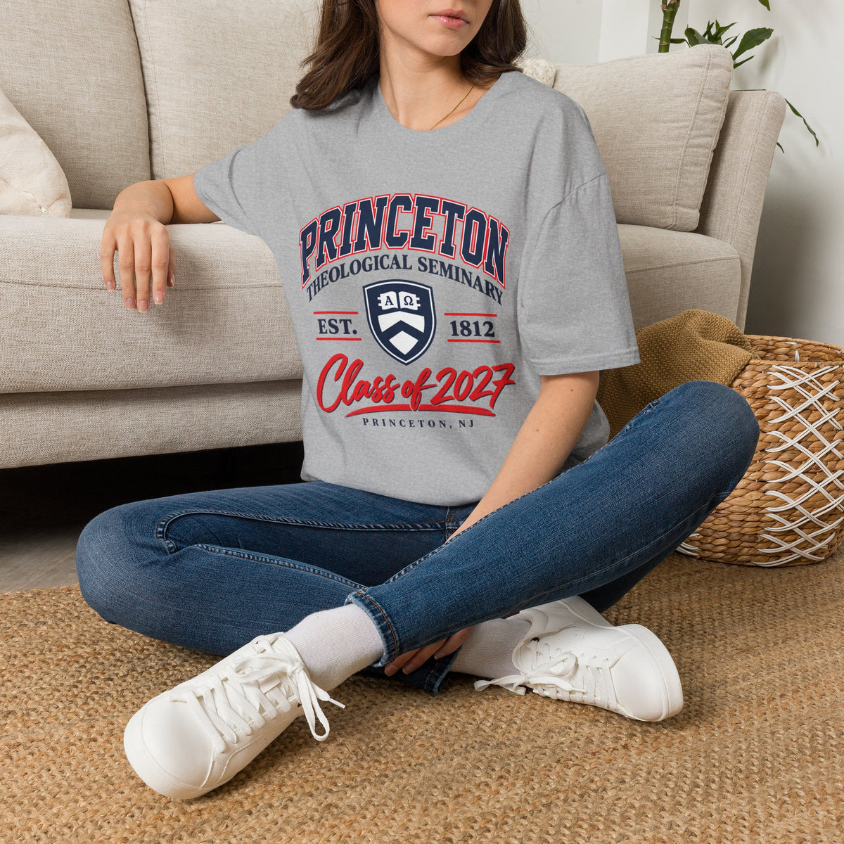 Princeton Class Shirt_Unisex Softstyle with Shield Logo