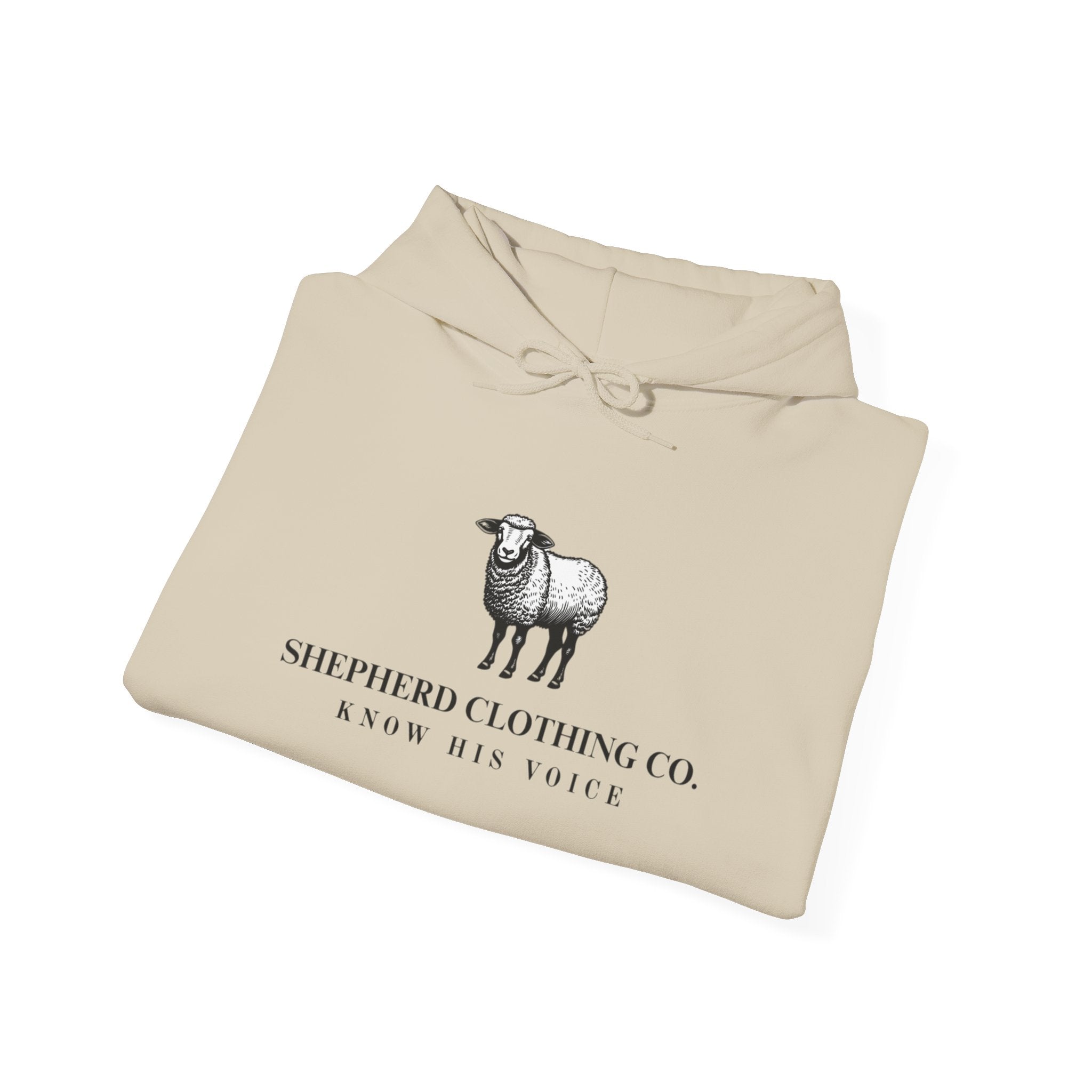 Shepherd Clothing Co. Logo Hoodie – Minimal Sheep Graphic Pullover