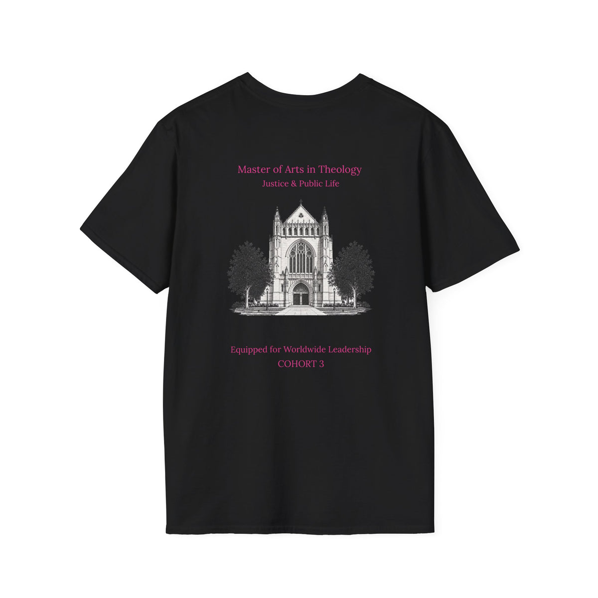 Princeton Theological Seminary Class of 2027 T-Shirt (Pink Lettering for AKA's)