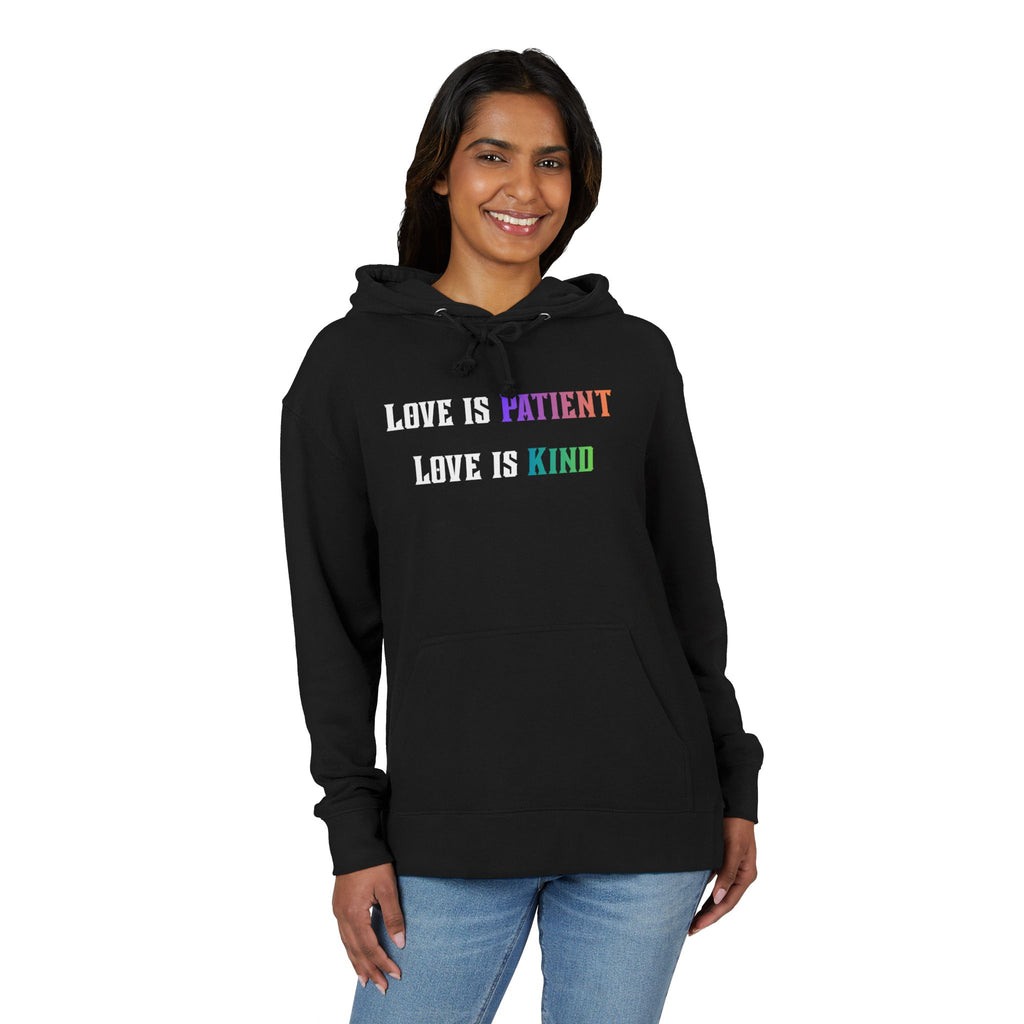 Love Is Patient Love Is Kind Hoodie — Inspirational Christian Message Pullover