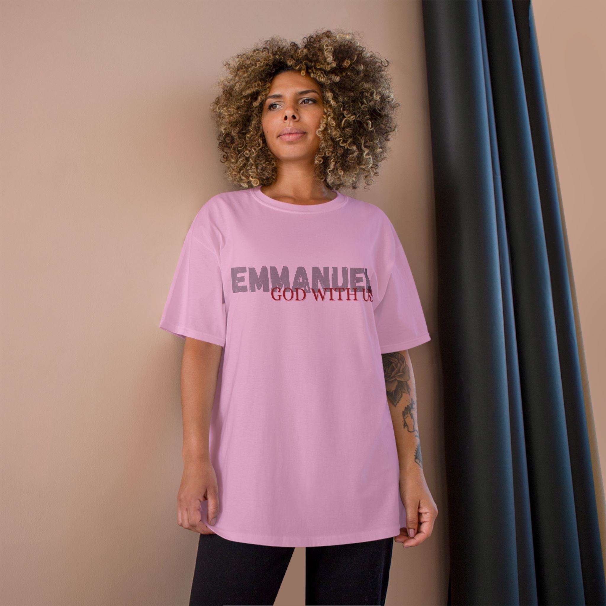 Emmanuel "God With Us" Christian T-Shirt — Faith-Based Christmas Tee