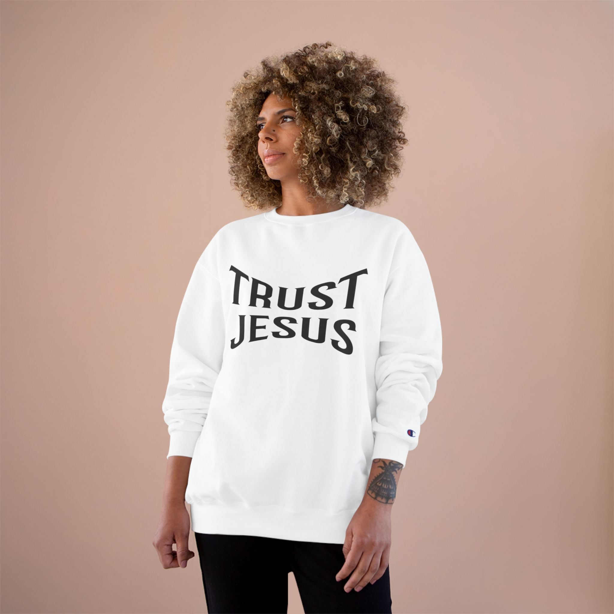 Trust Jesus Sweatshirt — Faith-Based Christian Crewneck (Est. 2026)