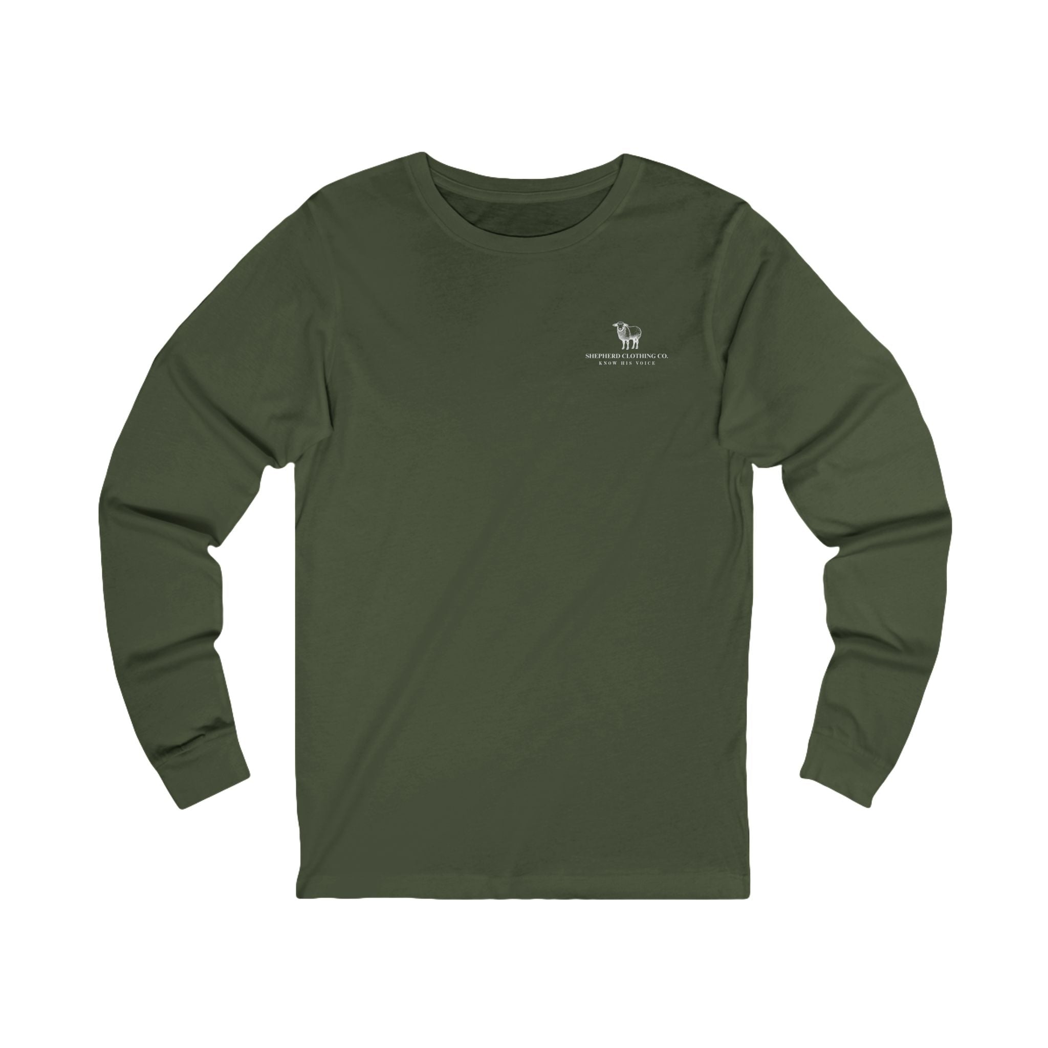 Long Sleeve Tee — 'Romans 8:28' Inspirational Christian Bible Verse Shirt
