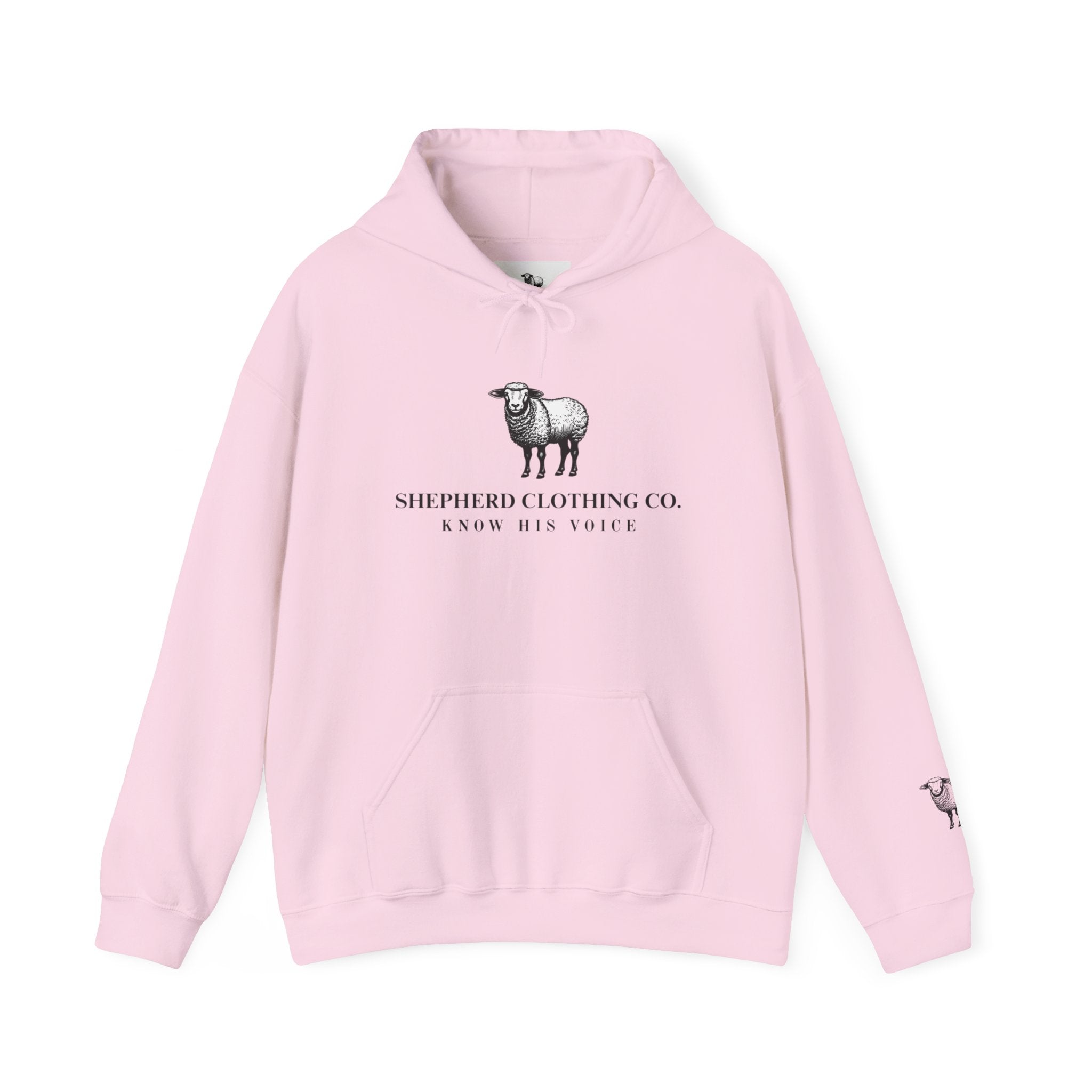 Shepherd Clothing Co. Logo Hoodie – Minimal Sheep Graphic Pullover