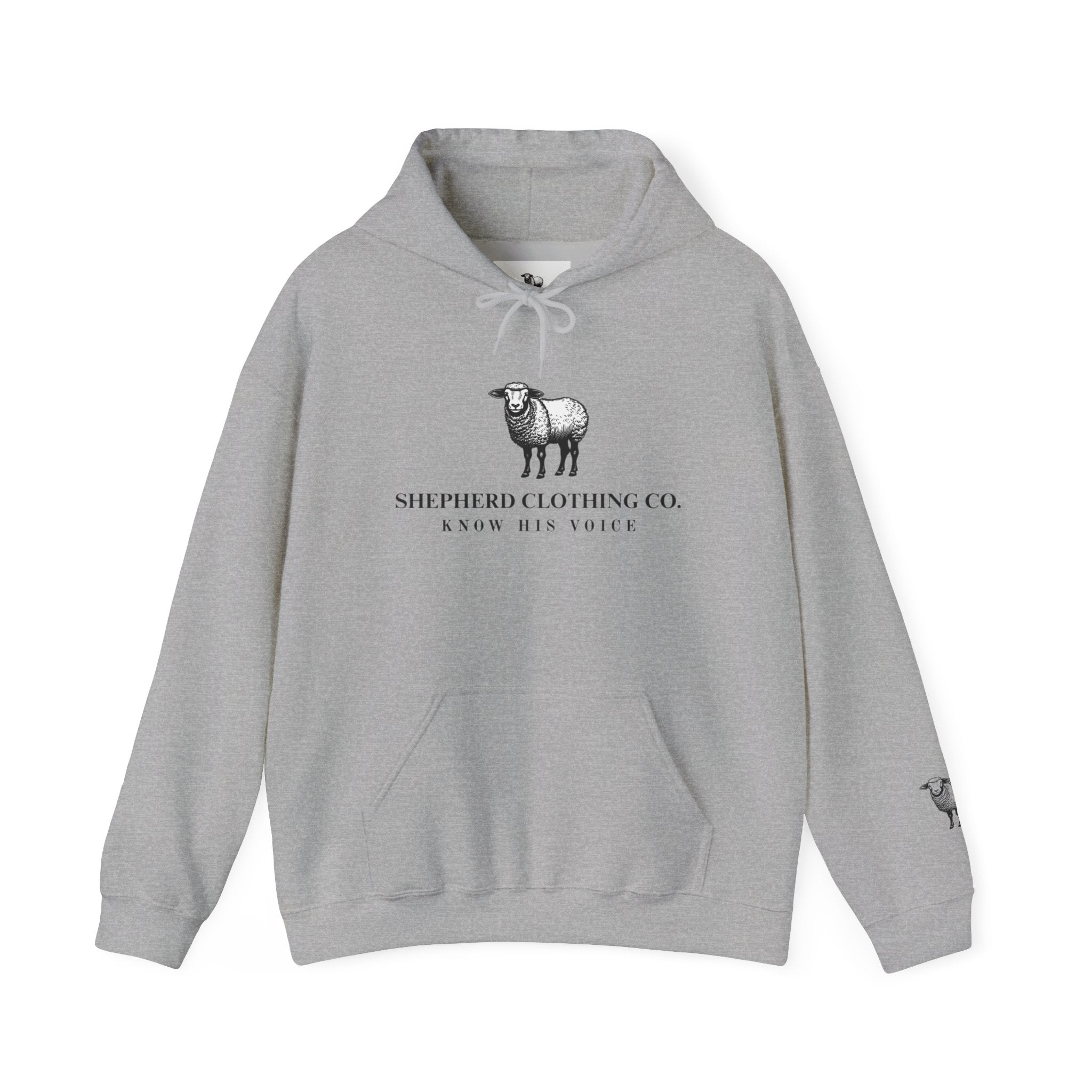 Shepherd Clothing Co. Logo Hoodie – Minimal Sheep Graphic Pullover