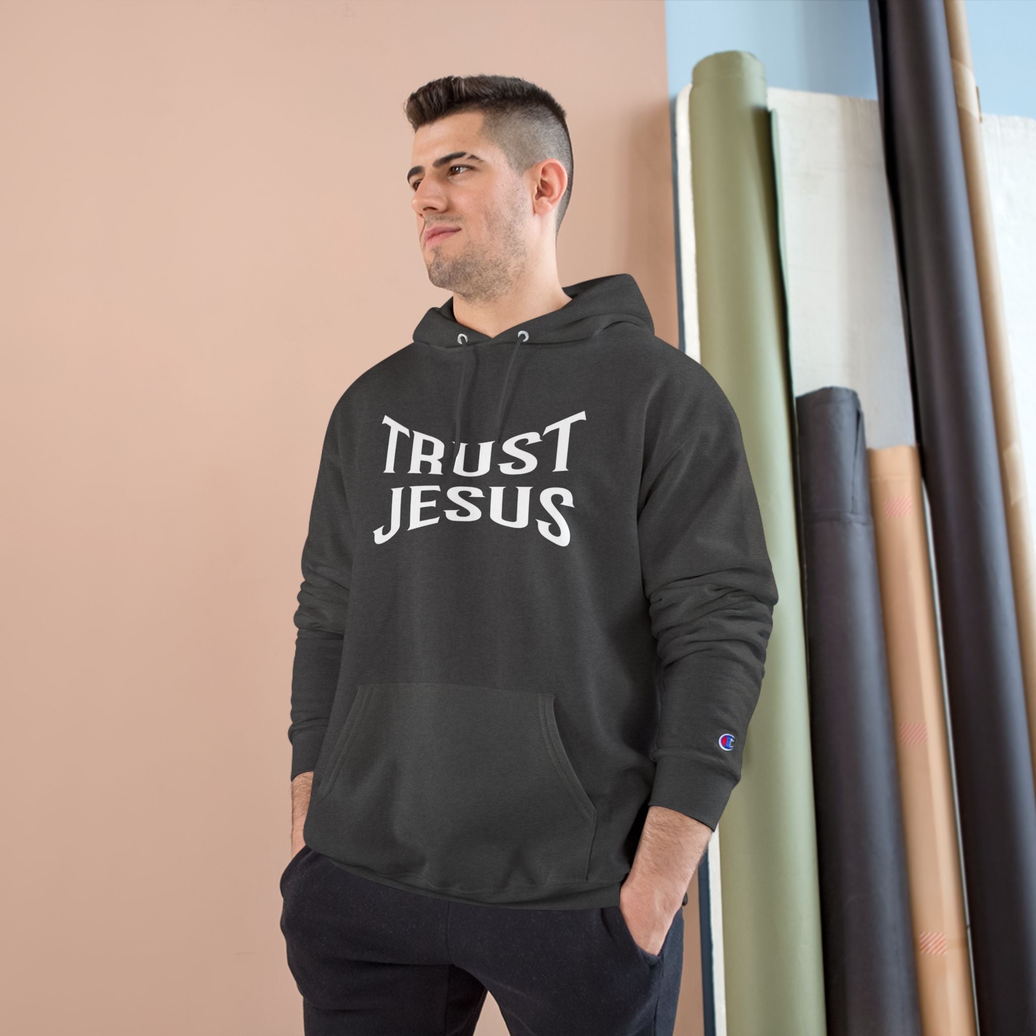 Trust Jesus Hoodie — Faith-Based Christian Pullover (EST 2020)