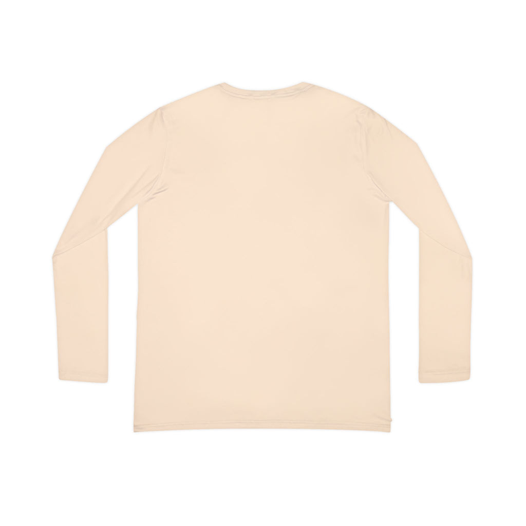 Women’s V-Neck Long Sleeve Shirt — "Be Strong and Courageous" Joshua 1:9 Rose Design