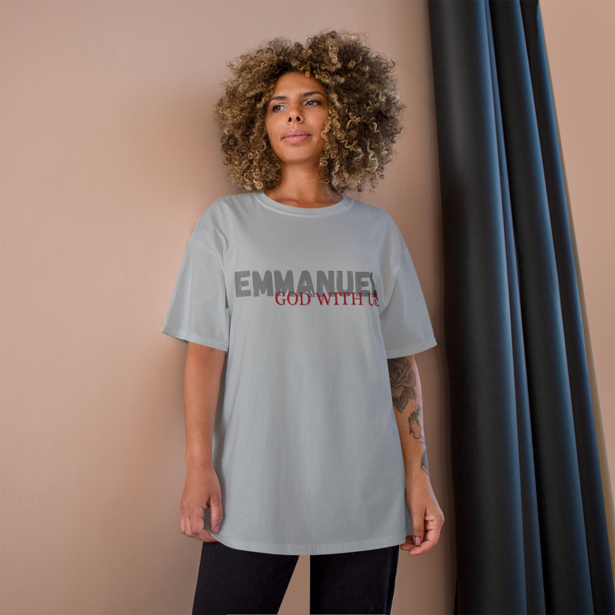 Emmanuel "God With Us" Christian T-Shirt — Faith-Based Christmas Tee