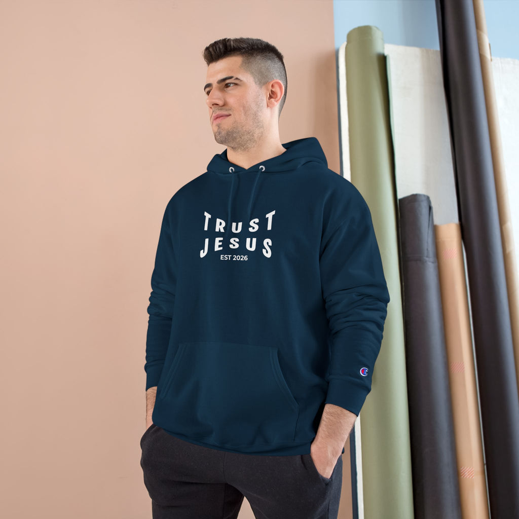 Trust Jesus Hoodie — Faith-Based Christian Pullover (EST 2026)