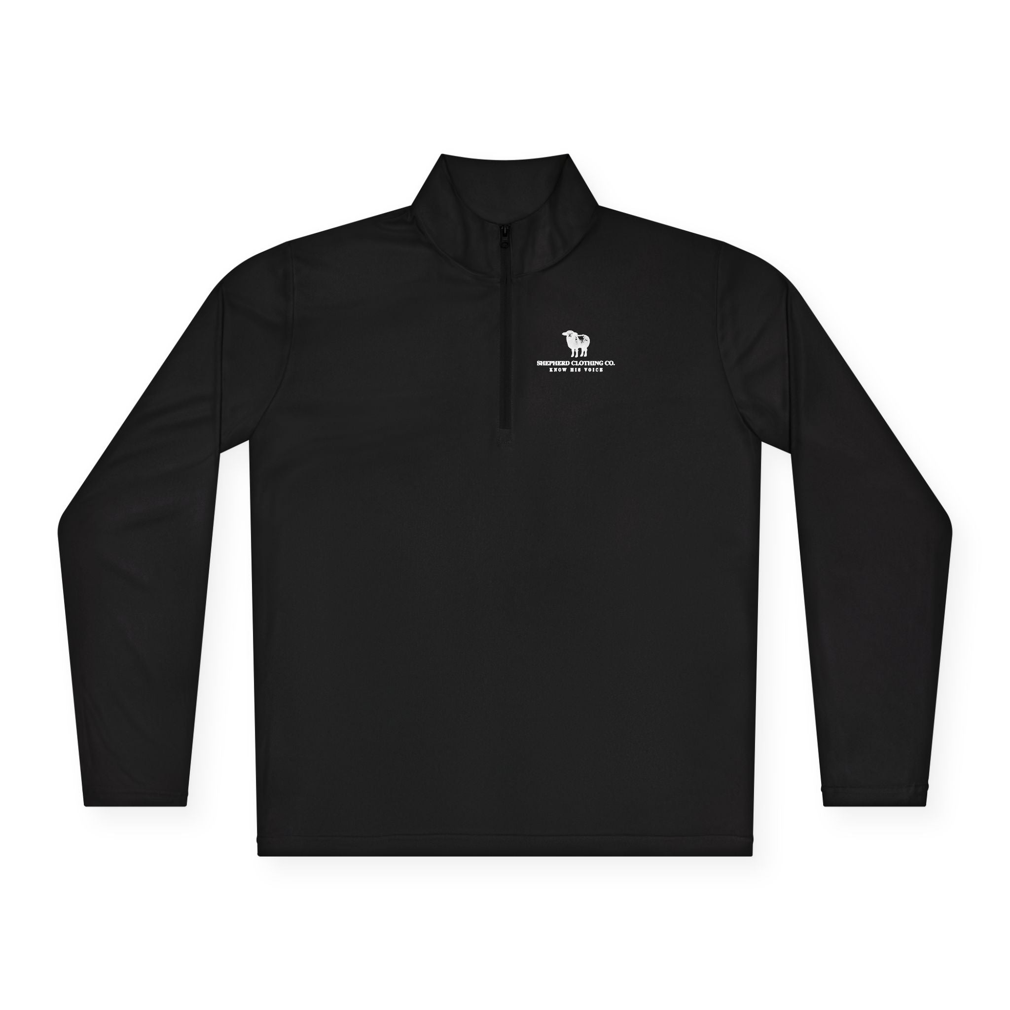 Quarter-Zip Pullover — Minimalist State Silhouette Chest Logo