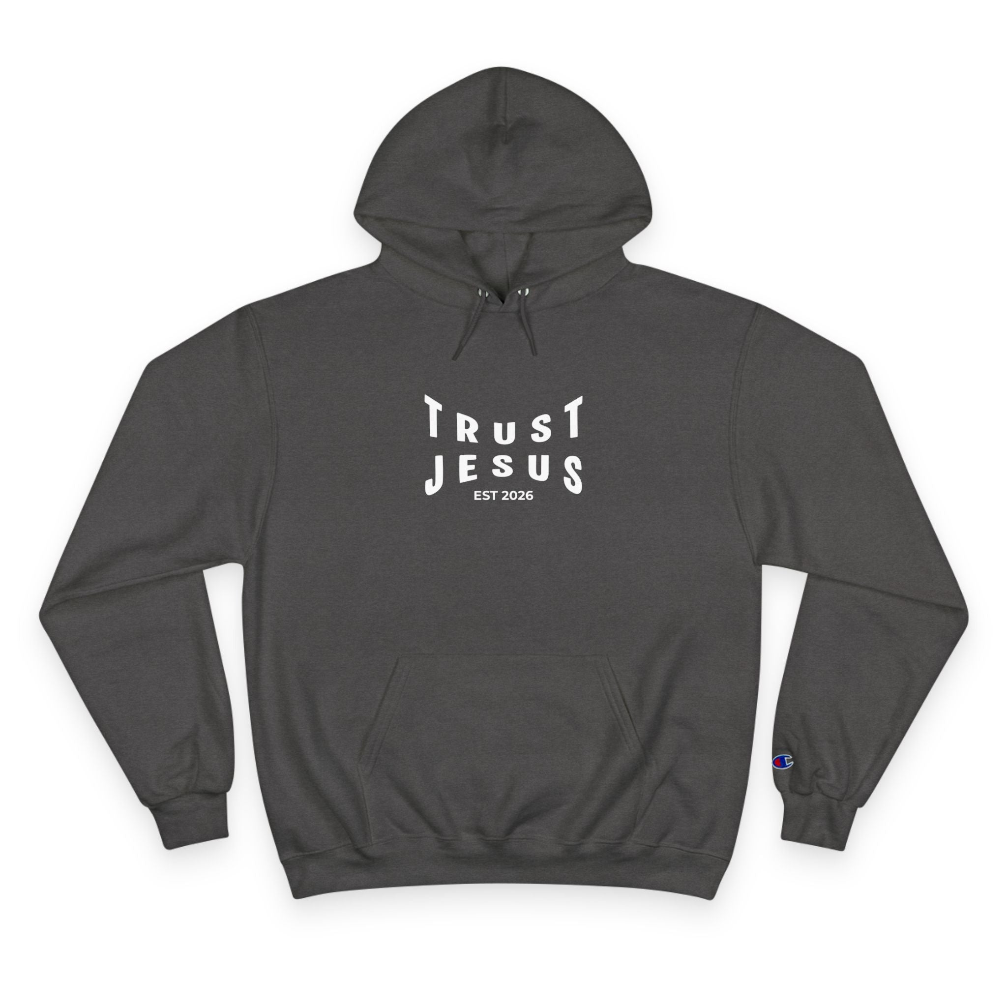 Trust Jesus Hoodie — Faith-Based Christian Pullover (EST 2026)