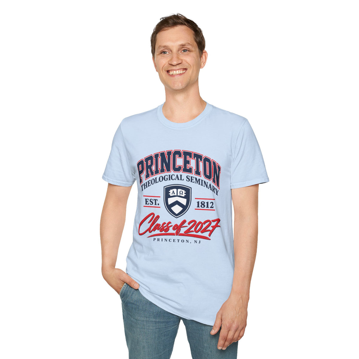 Princeton Class Shirt_Unisex Softstyle with Shield Logo