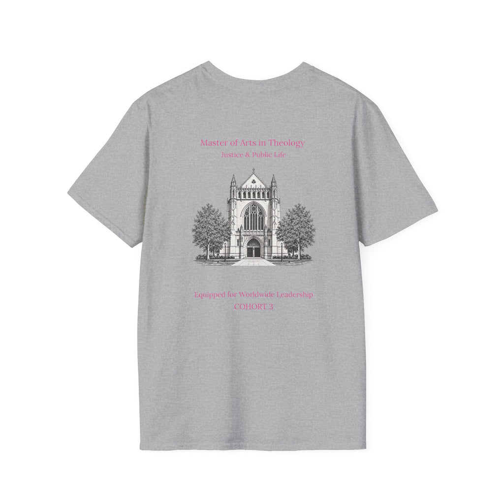 Princeton Theological Seminary Class of 2027 T-Shirt (Pink Lettering for AKA's)