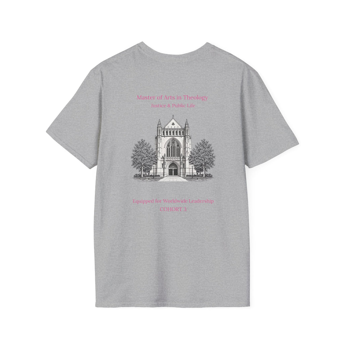 Princeton Theological Seminary Class of 2027 T-Shirt (Pink Lettering for AKA's)