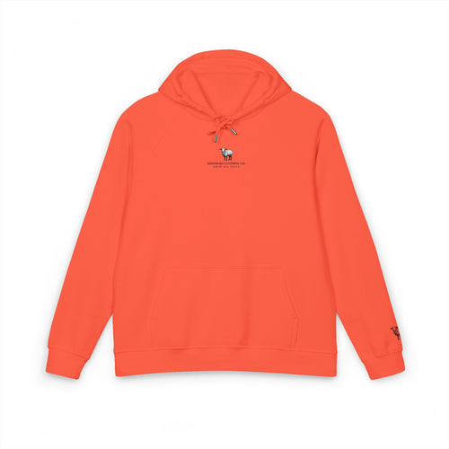 Embroidered Minimalist Sheep Hoodie — Eco Raglan Pullover