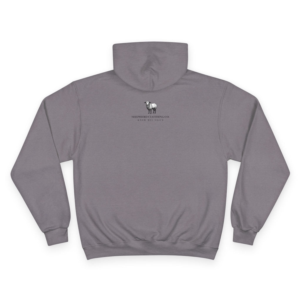 Jehovah Rohi Hoodie — Minimal Faith Sweatshirt (Psalm-inspired)