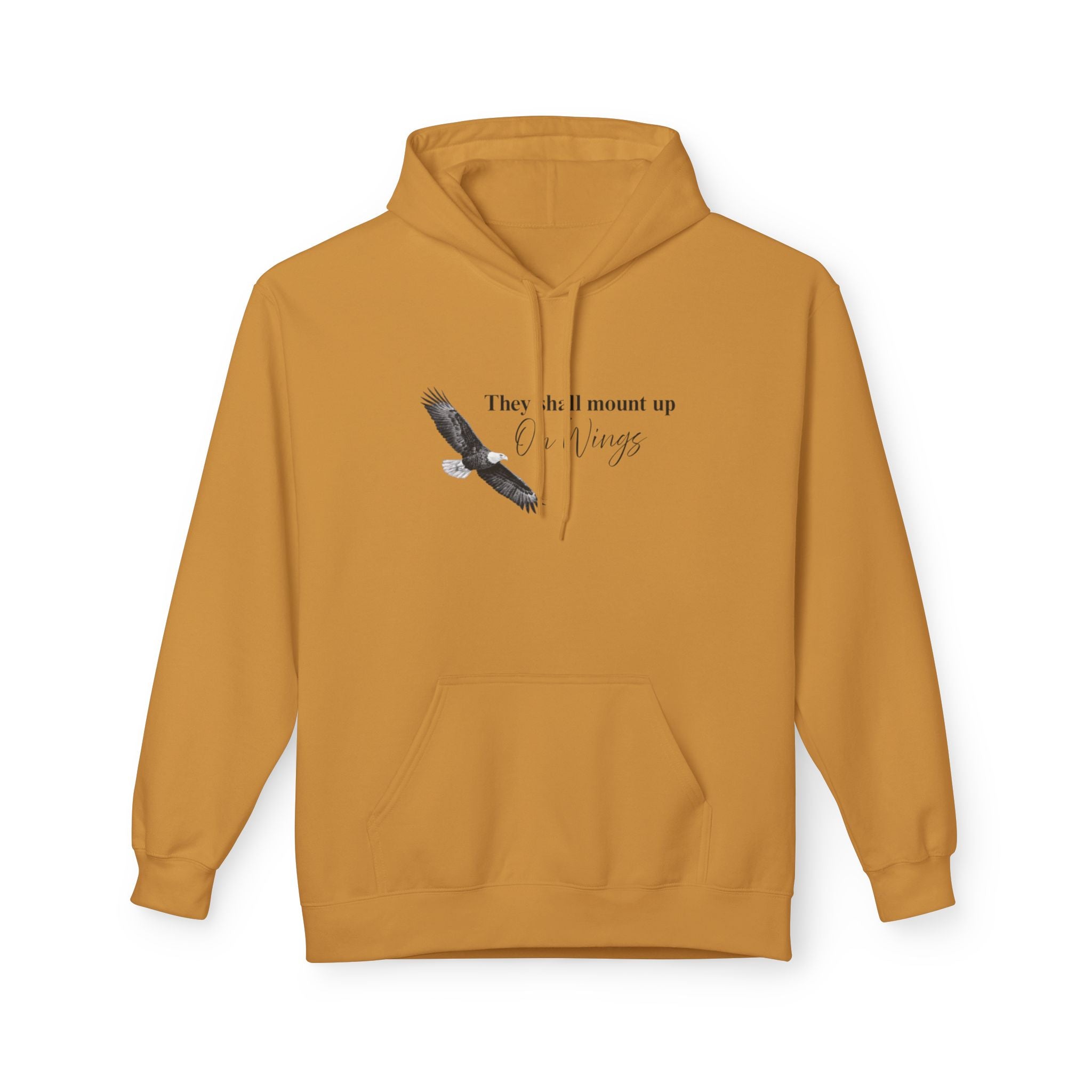 Soaring Eagle Hoodie - "They Shall Mount Up…” Inspirational Minimalist Pullover