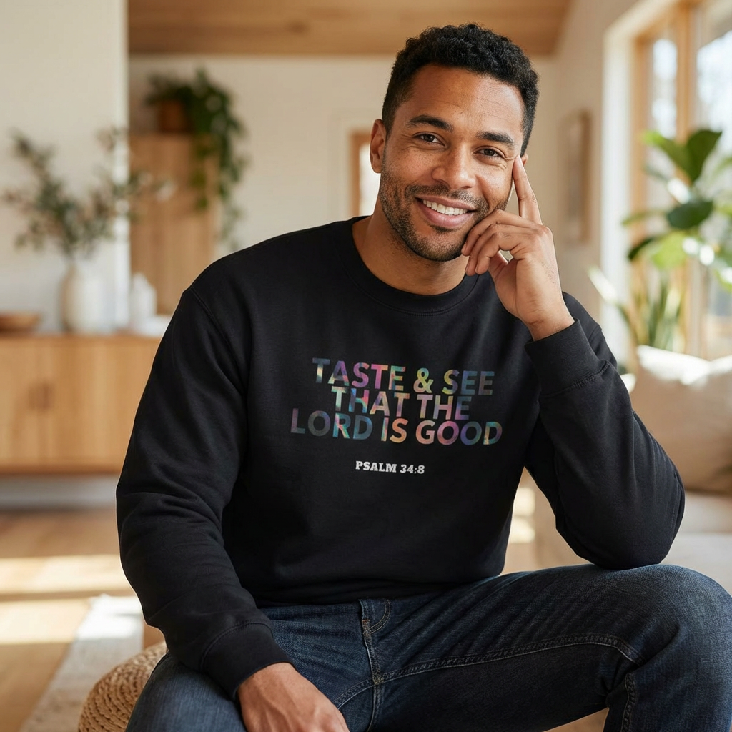 Psalm 34:8 'Taste & See the Lord Is Good' Sweatshirt