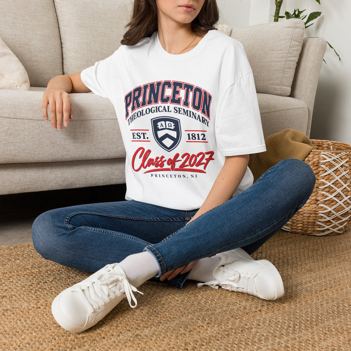 Princeton Class Shirt_Unisex Softstyle with Shield Logo