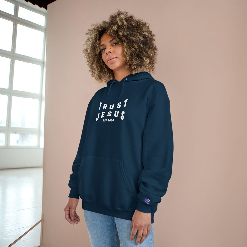Trust Jesus Hoodie — Faith-Based Christian Pullover (EST 2026)