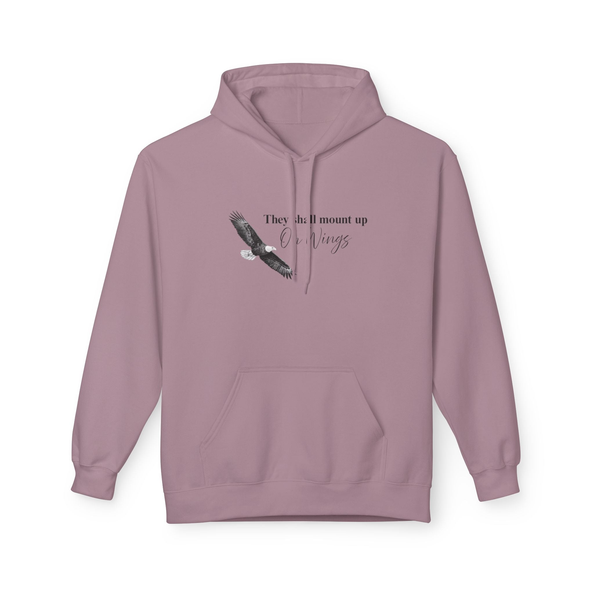 Soaring Eagle Hoodie - "They Shall Mount Up…” Inspirational Minimalist Pullover