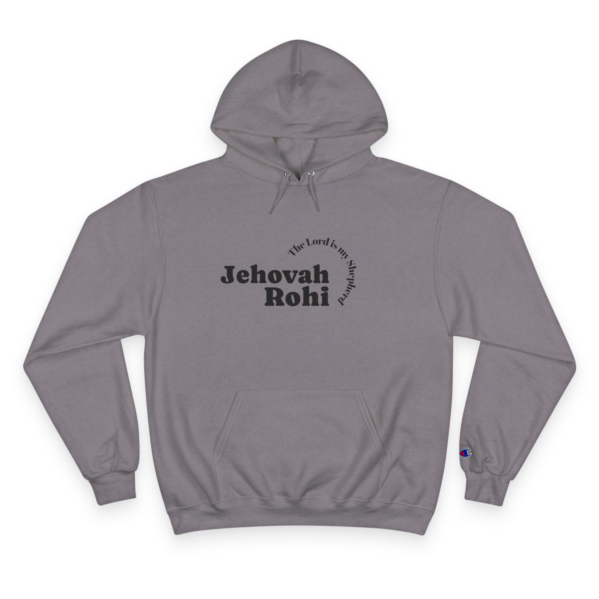 Jehovah Rohi Hoodie — Minimal Faith Sweatshirt (Psalm-inspired)