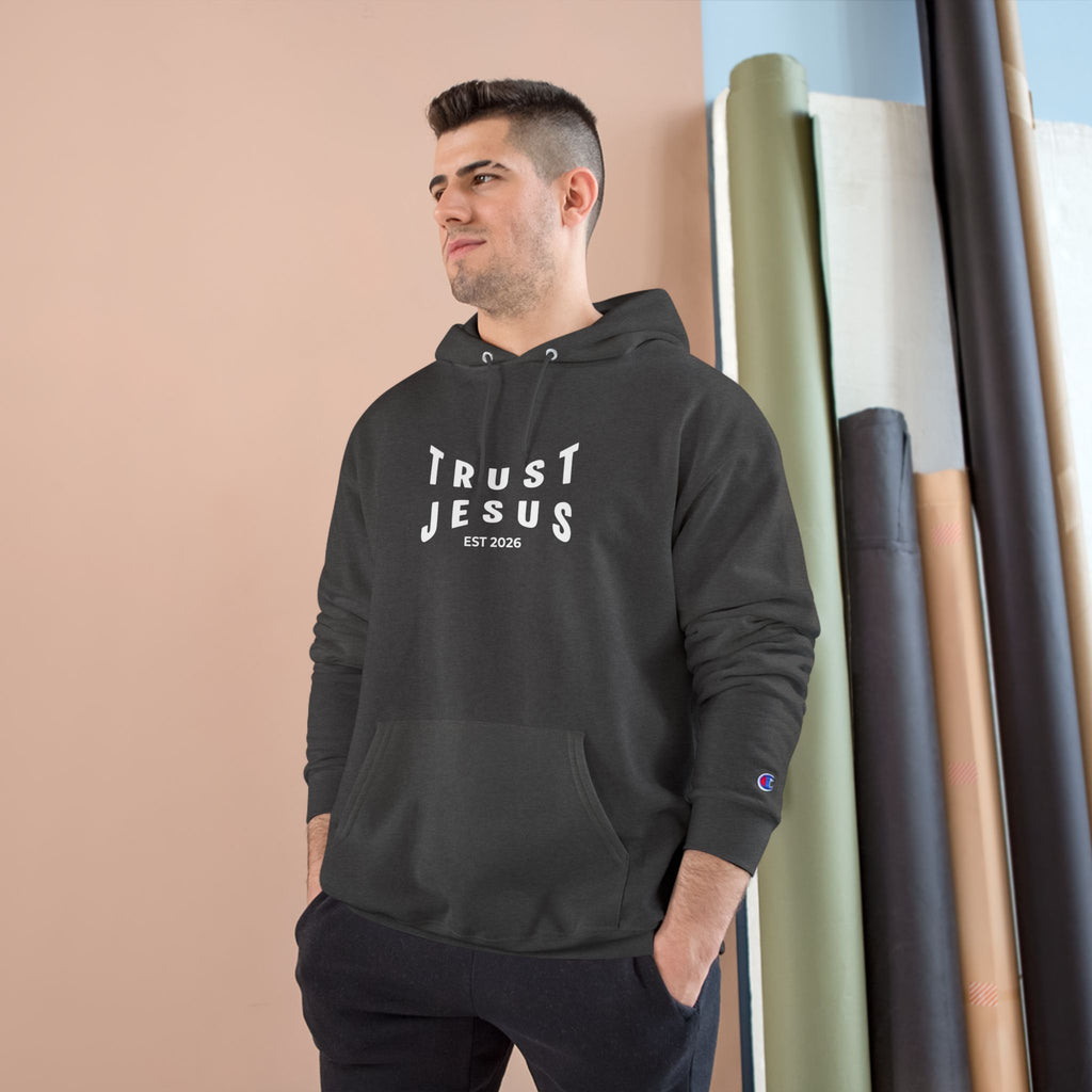 Trust Jesus Hoodie — Faith-Based Christian Pullover (EST 2026)