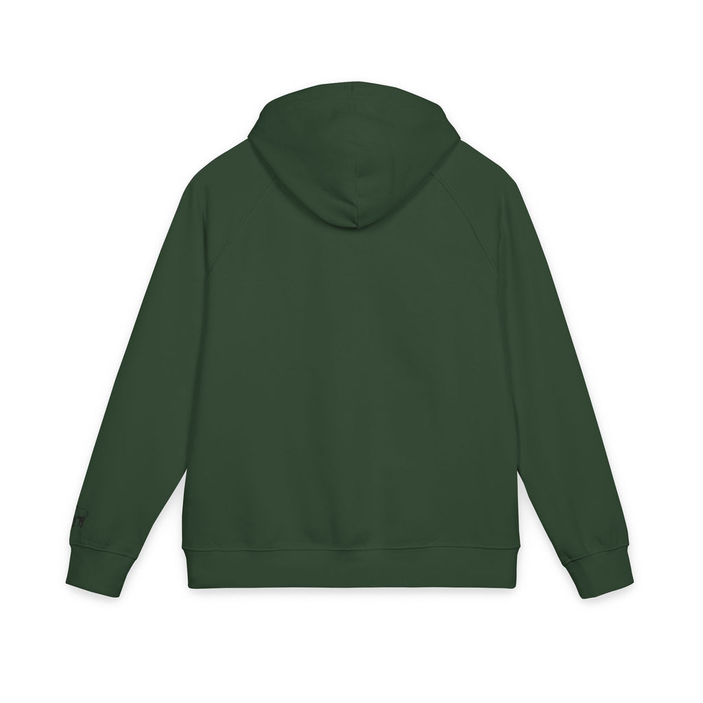 Embroidered Minimalist Sheep Hoodie — Eco Raglan Pullover