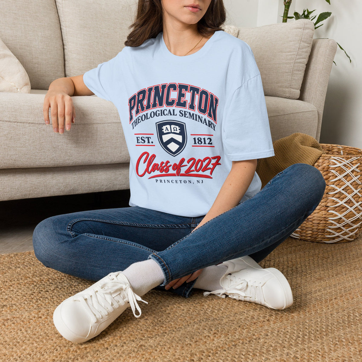 Princeton Class Shirt_Unisex Softstyle with Shield Logo