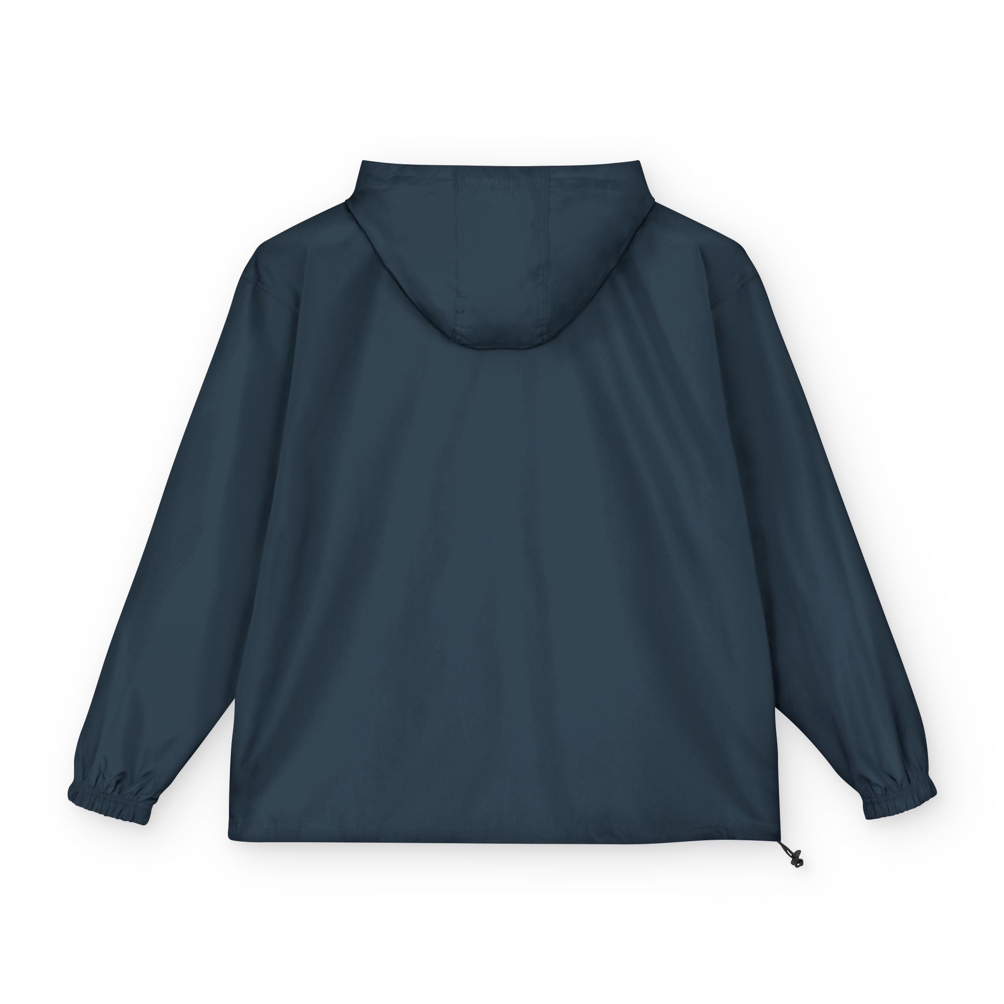 Packable Anorak Jacket — Light Blue Sheep Logo Windbreaker