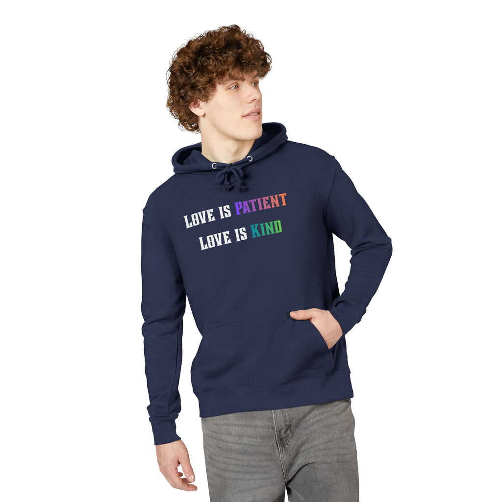 Love Is Patient Love Is Kind Hoodie — Inspirational Christian Message Pullover