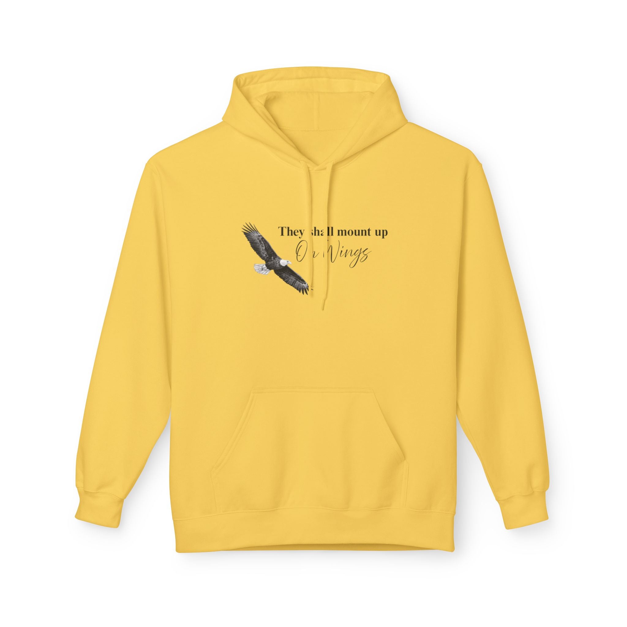 Soaring Eagle Hoodie - "They Shall Mount Up…” Inspirational Minimalist Pullover