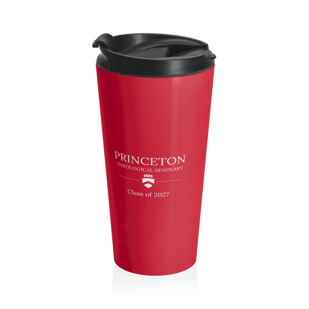 Red Stainless Steel Travel Mug — Insulated Coffee Tumbler