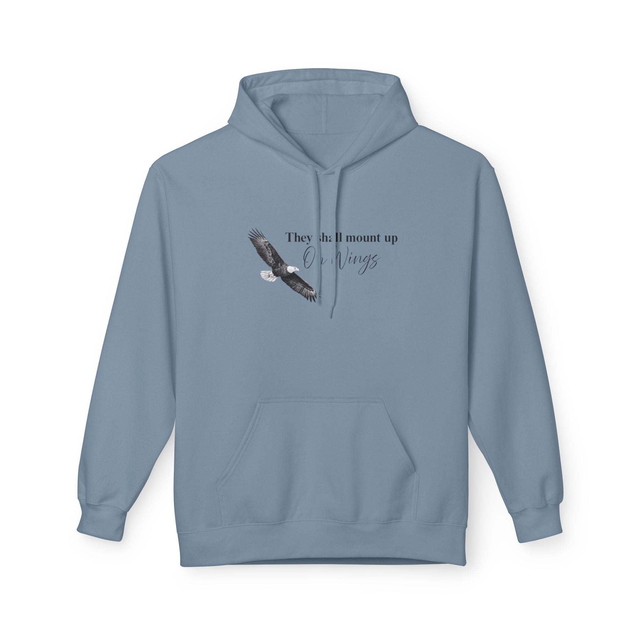 Soaring Eagle Hoodie - "They Shall Mount Up…” Inspirational Minimalist Pullover