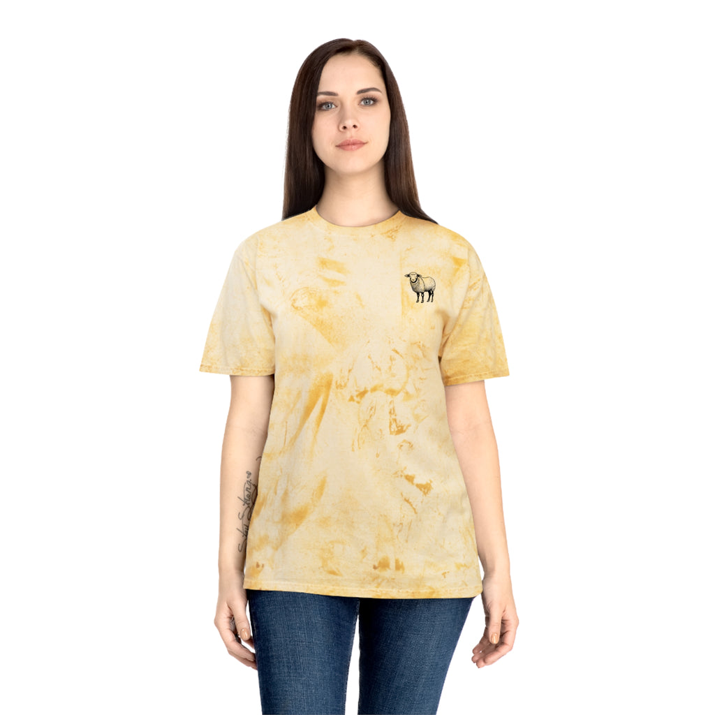 Christian Faith Tee — 'He Leads Me, He Guides Me' Tie-Dye T‑Shirt