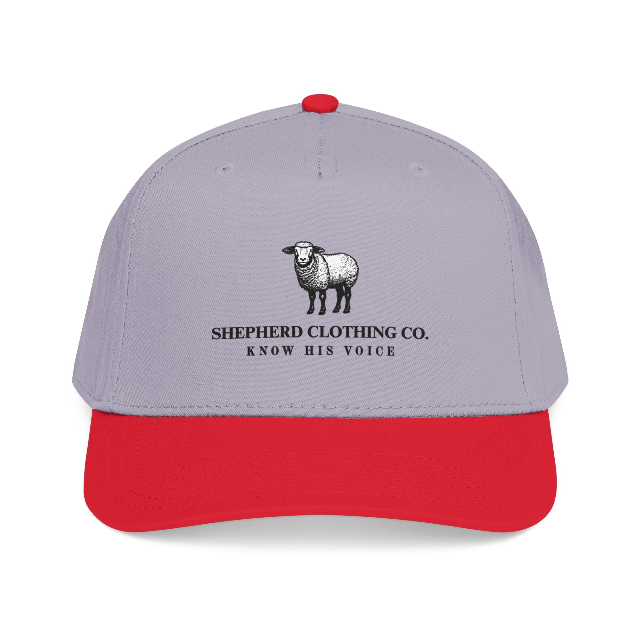 Sheep Logo Baseball Cap — "Shepherd Clothing Co. Know His Voice" Embroidered Hat